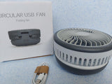 Preklopni USB stoni ventilator 19 cm precnik - Preklopni USB stoni ventilator 19 cm precnik
