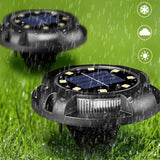 Solarne disk lampe za dvoriste i bastu sa 8 led dioda i bocnim osvetljenjem