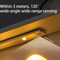 LED svetlo sa senzorom pokreta USB punjiva LED svetla LED traka za ormar Senzorsko LED osvetljenje LED traka sa magnetom Montaža bez bušenja Automatsko isključivanje LED svetlo za kuhinju Prijatno osvetljenje za ormar