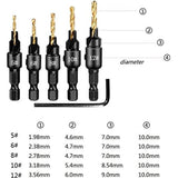 Alat za bušenje i upuštanje glava šrafova – 6komada