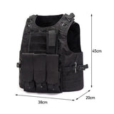 Taktički prsluk za lov, airsoft CRNI - Ali tako