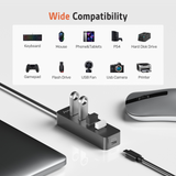 Velika brzina sa 4 porta 2.0 USB HUB + LED