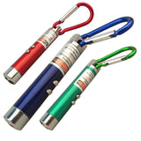 Laser privezak za kljuceve u plavoj, crvenoj i zlelenoj boji ambalaze