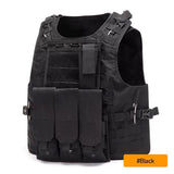 Taktički prsluk za lov, airsoft CRNI - Ali tako