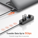 Velika brzina sa 4 porta 2.0 USB HUB + LED