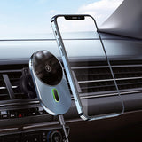 SPEED, držač i bežični punjač mobilnih uređaja sa magnetom za automobil, crni