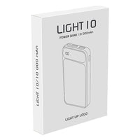 LIGHT 10, pomoćna baterija, 10000 mah, crna