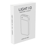 LIGHT 10, pomoćna baterija, 10000 mah, crna