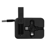 GLOBAL, usb kabl 3 u 1 sa držačem za mobilne uređaje, crni