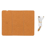 FLIP PAD, podloga za kompjuterski miš i bežični punjač, bež