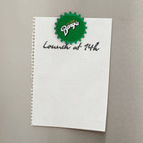 PILS, otvarač za flaše sa magnetom, zeleni