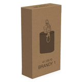 BRANDY 1, metalna pljoska, 30 ml, crna