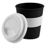 PANDA, eko šolja od bambusa i plastike, 220 ml, crna