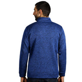 JUMPER, melirana dukserica sa visokom kragnom, 280 g/m2, rojal plava