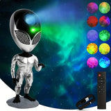 Alien lampa Zvezdano nebo projektor Galaxy projektor Noćno svetlo sa projekcijom zvezdanog neba LED zvezde Atmosfera mira i opuštanja Igračka projektora Vanzemaljski ton Noćna svetla sa podesivim osvetljenjem Dnevna soba