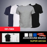 Jednobojne majice 100% Pamuk