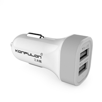 Auto punjac KONFULON C17 dual USB 5V 2.1A sivi