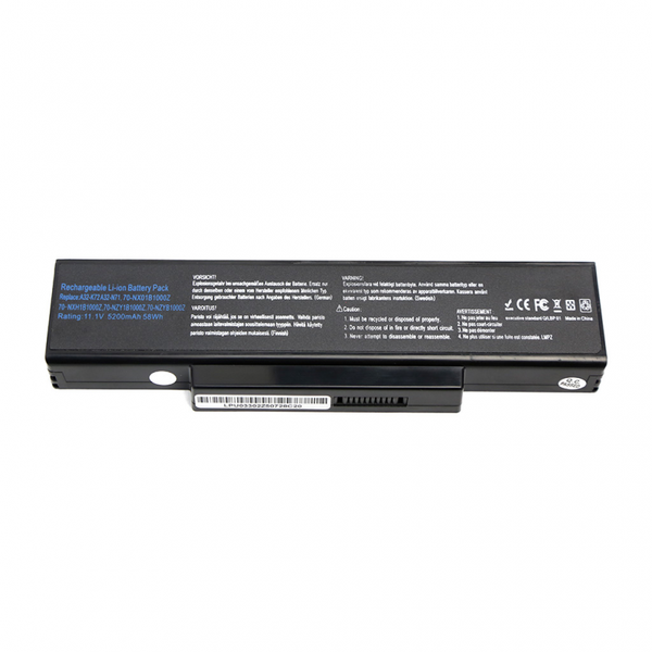 Baterija za laptop Asus N71 K72 11.1V 5200mAh