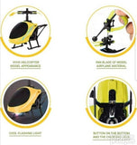 Infrared helihopter na daljinsko upravljanje žuti