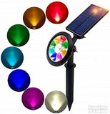 Solarna led lampa za baste u boji