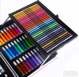Set za crtanje u metalnom koferu roze