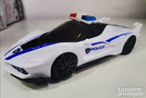 Policijski beli auto na baterije - Ali tako