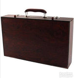 Drveni umetnicki kofer sa 130 delova