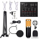 Mikrofon BM-800 Komplet sa Zvucnom Karticom V8 i opremom PRO