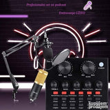 Mikrofon BM-800 Komplet sa Zvucnom Karticom V8 i opremom PRO