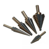 Set stepenastih burgija od titanijuma