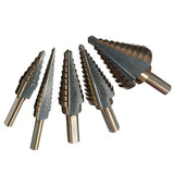 Set stepenastih burgija od titanijuma