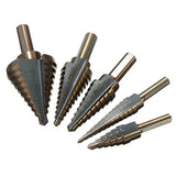 Set stepenastih burgija od titanijuma