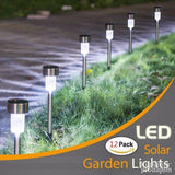 Solarne bastenske lamepe INOX Solarne lampe