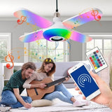 Muzička rasklopiva lampa luster 48w sa blututom