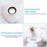 Muzička rasklopiva lampa luster 48w sa blututom
