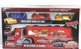 Kamion sa 3 automobila Racing cars