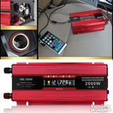 Pretvarač napona inverter 12v-2000w sa LCD Ekranom