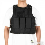 Takticki prsluk za lov airsoft CRNI