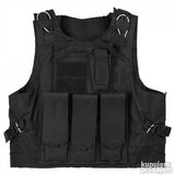 Takticki prsluk za lov airsoft CRNI