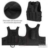 Takticki prsluk za lov airsoft CRNI