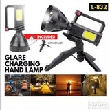 Punjiva LED lampa 1200lm + COB + Stativ-L-832