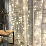 LED zavesa novogodisnja 3x3m BelaRGBZuta