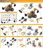 Konstrukcijski metalni set Bager - uradi sam 314 delova