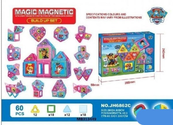 Magnetni 3D set za decu - 60 delova