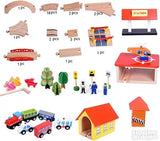 Set drvena željeznička pruga 69 elemenata