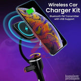 Transmiter wirelless sa bezicnim punjacem za mobilni (novo)
