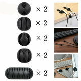 Organizujte Vaše kablove lako: Set od 10 držača za fiksiranje kablova