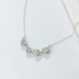 Elegantni srebrni lančić – detelina sa 4 srca