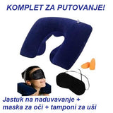 Set za Putovanje- Jastuk + Maska + Tamponi za uši
