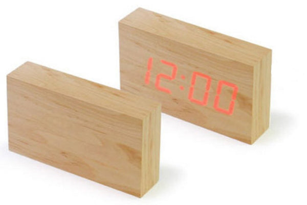 Digitalni drveni alarm sat mali